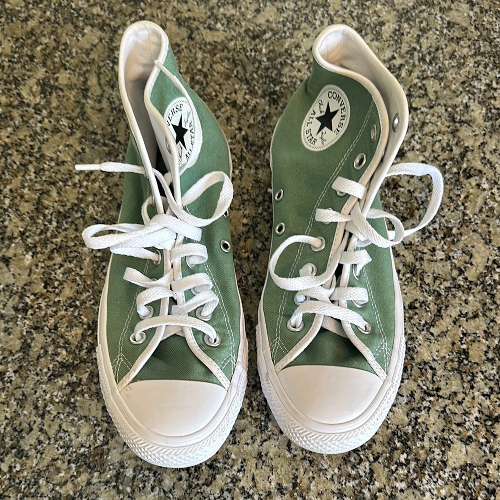 Converse High-Top Sneakers (Wide) - Green